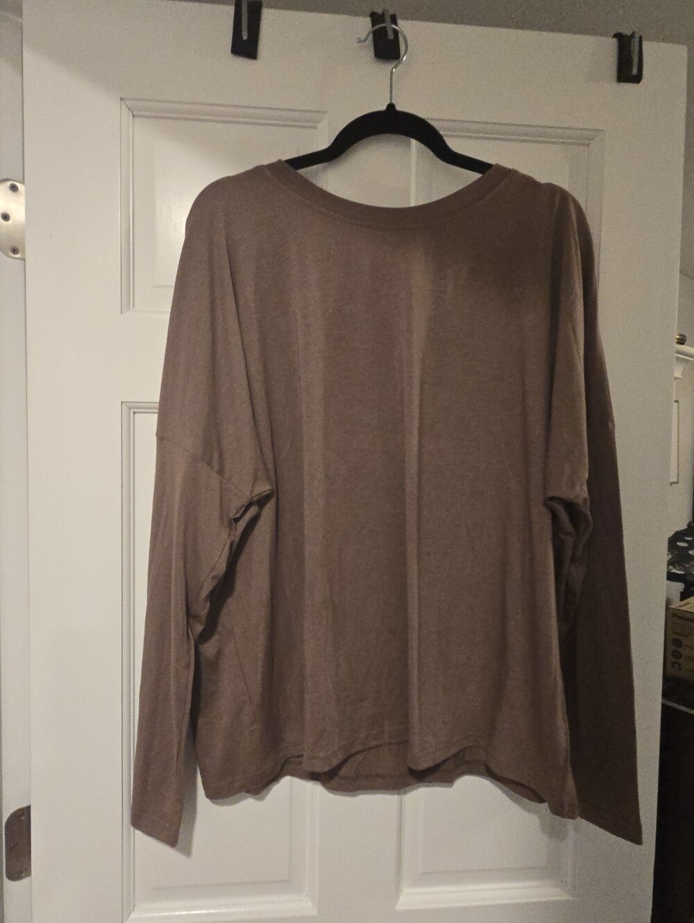 Prettygarden Women’s Brown 2PC Lounge Set 2XL Long Sleeve Round Neck Drawstring